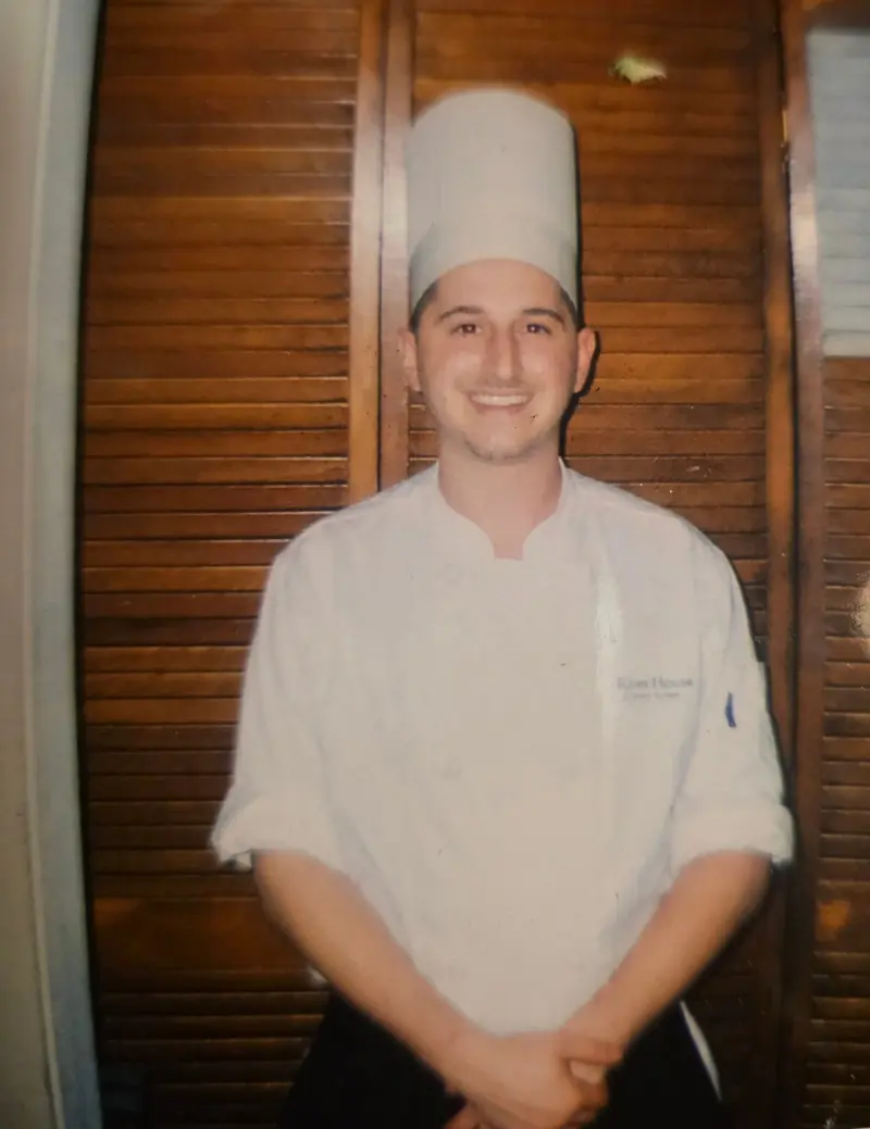 Chef Joe early in his professional career