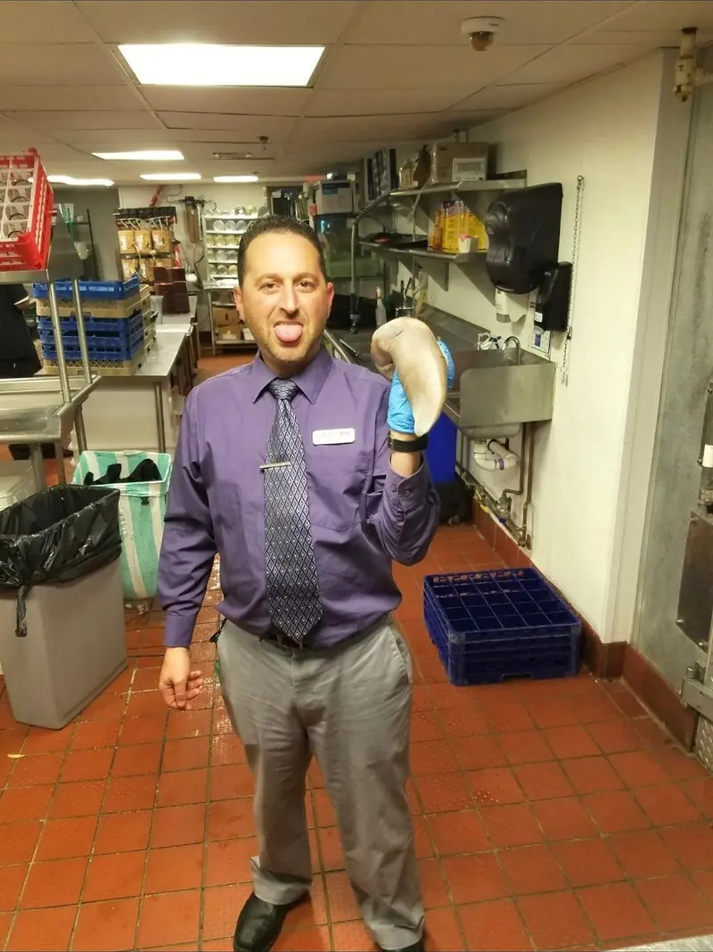 Chef Joe in a restaurant dining room