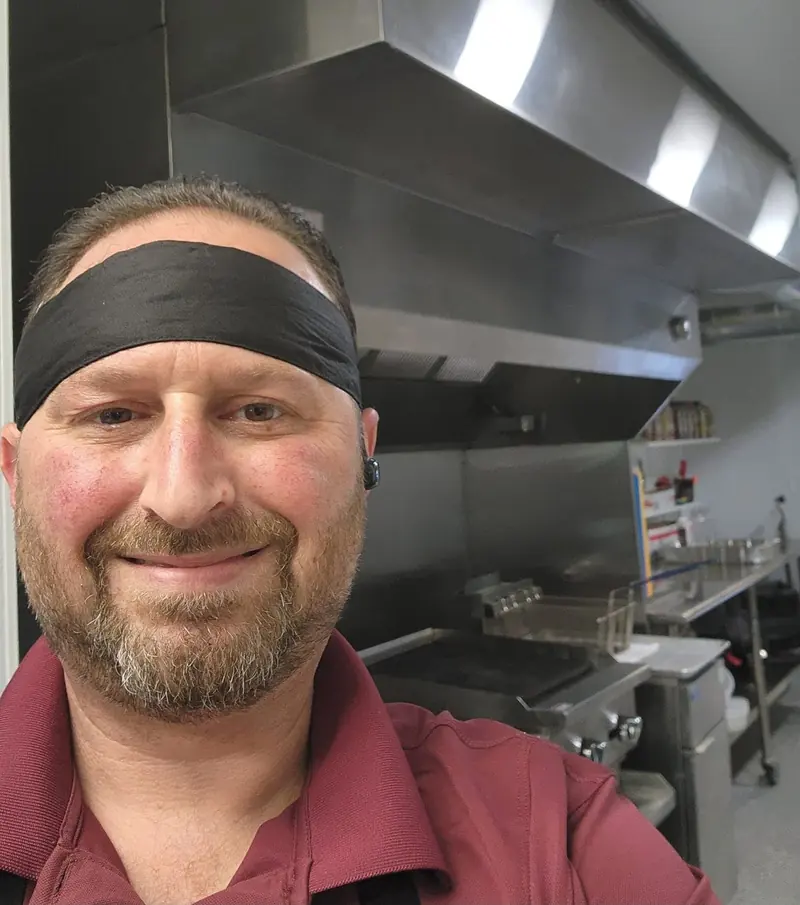 Chef Joe in the recovery kitchen
