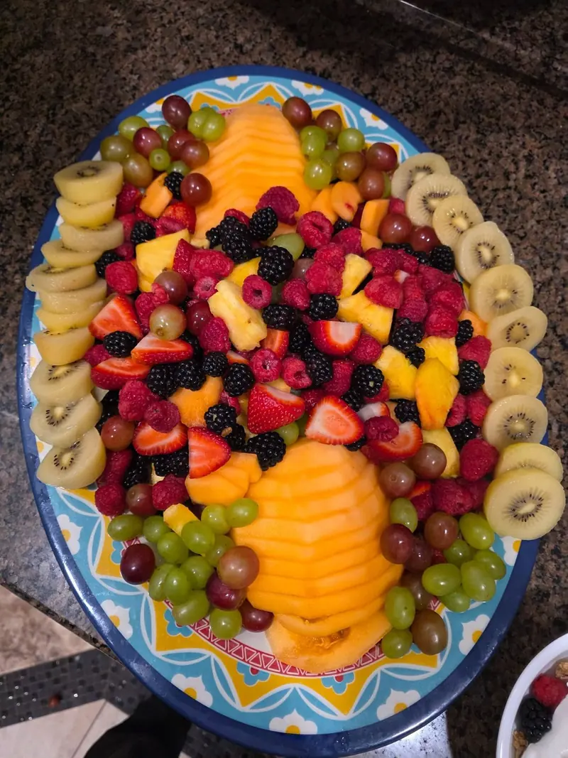 Assorted fresh fruit platter