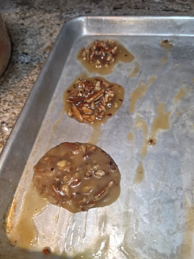 Pralines in progress
