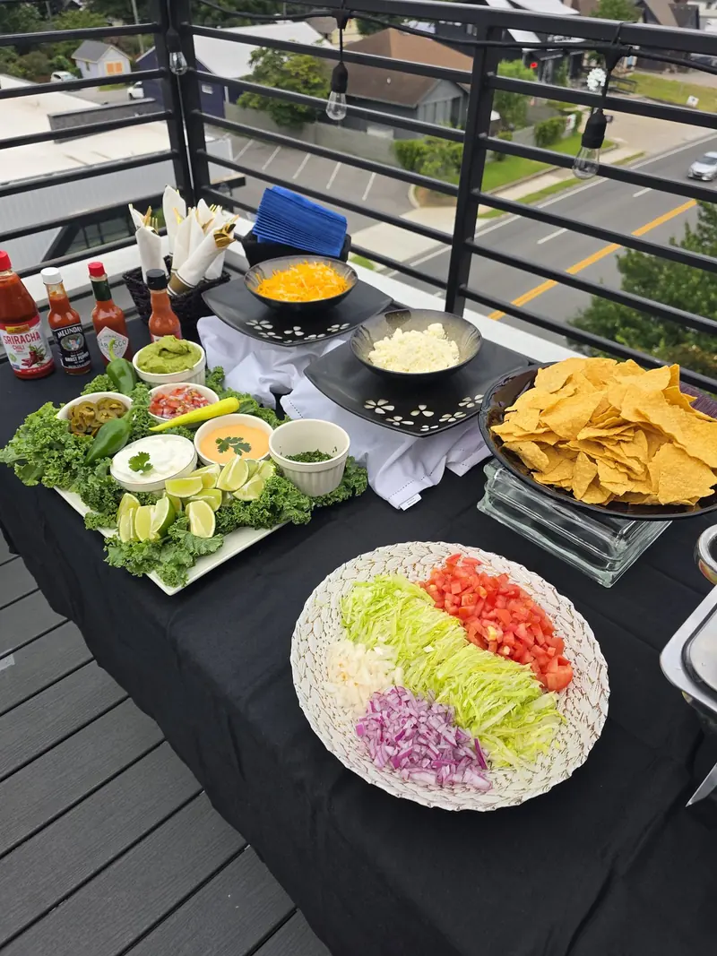Taco party buffet