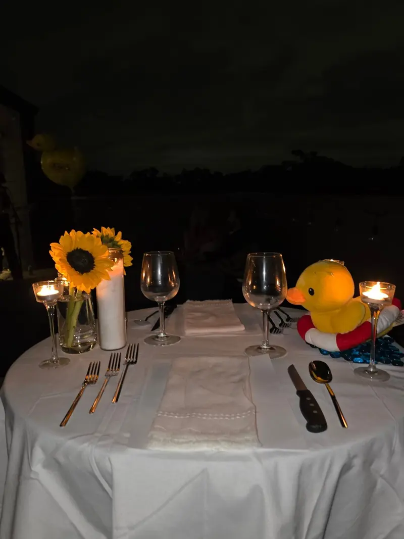 Rooftop table for two